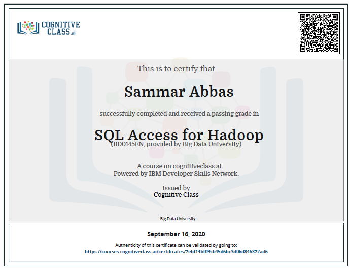 SQL Access for Hadoop
